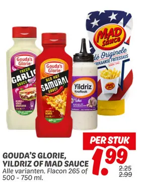 Aanbieding: Gouda's glorie, Yildriz of Mad Sauce