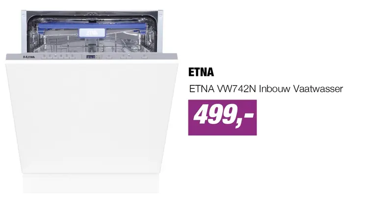 Aanbieding: ETNA VW742N Inbouw Vaatwasser