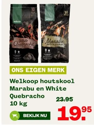 Aanbieding: Houtskool Marabu en White Quebracho