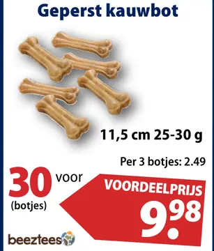 Aanbieding: Geperst kauwbot