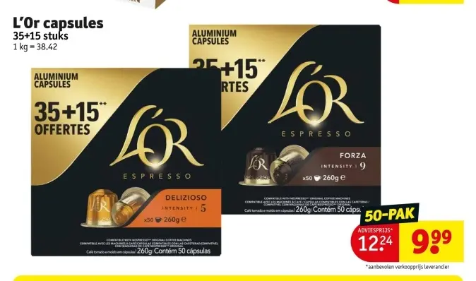 Promotie: L'Or capsules