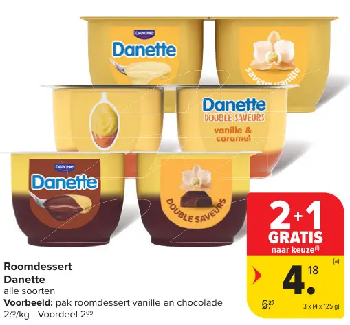 Promotie: Roomdessert