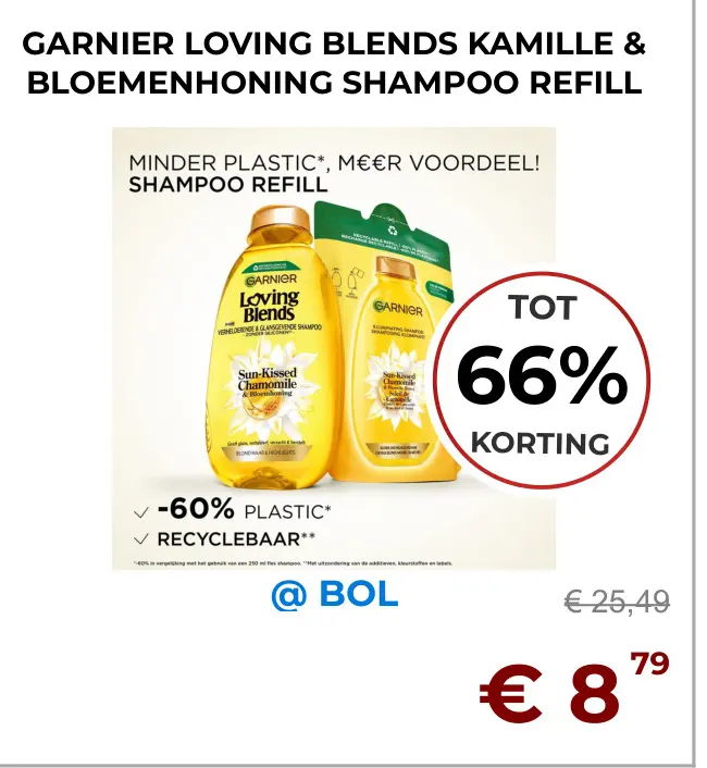 Aanbieding: Loving blends kamille & bloemenhoning shampoo