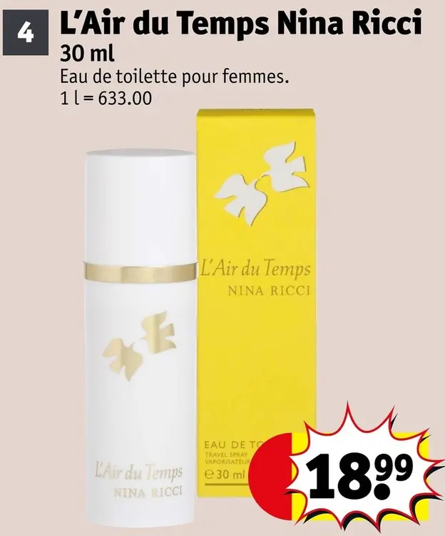 Offre: L'Air du Temps Eau de toilette pour femmes