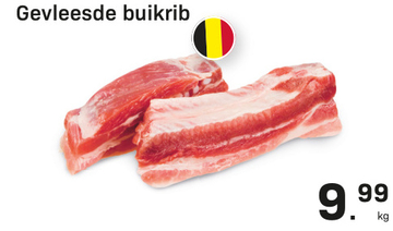 Aanbieding: Gevleesde buikrib