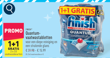 Aanbieding: FINISH Quantum-vaatwastabletten