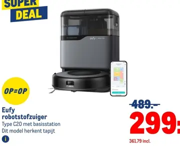 Aanbieding: Eufy robotstofzuiger
