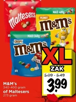 Aanbieding: M&M's of Maltesers