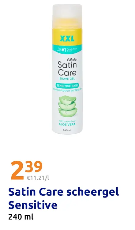 Aanbieding: Satin Care scheergel Sensitive