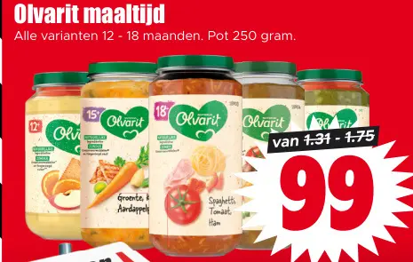 Aanbieding: Olvarit maaltijd