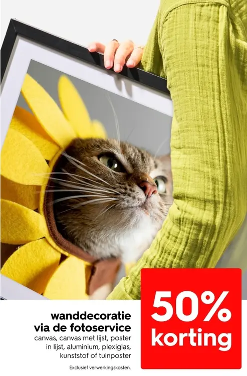 Aanbieding: wanddecoratie via de fotoservice