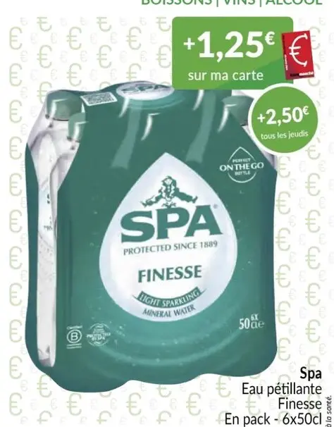 Offre: Eau pétillante Finesse