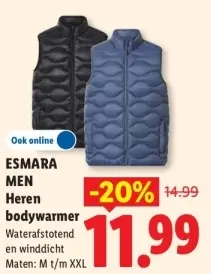 Aanbieding: Heren bodywarmer