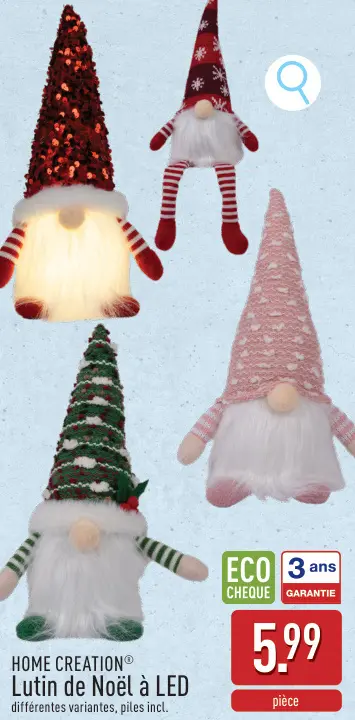 Offre: Lutin de Noël à LED