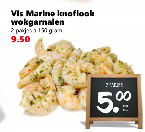 Aanbieding: Knoflook wokgarnalen