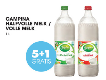 Aanbieding: CAMPINA HALFVOLLE MELK / VOLLE MELK