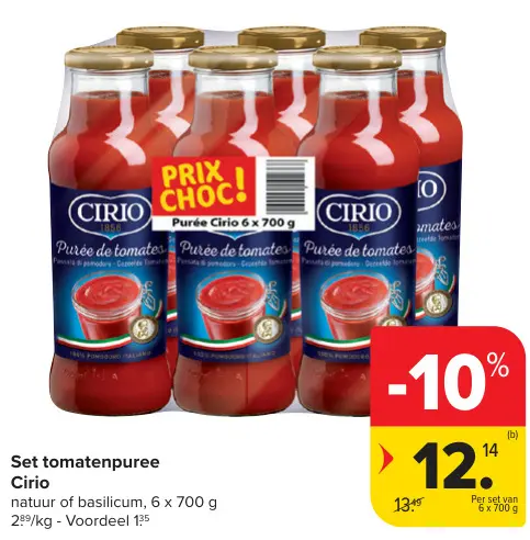 Promotie: Set tomatenpuree