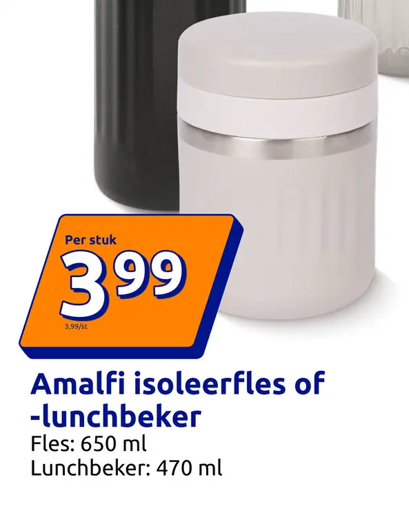 Promotie: Amalfi isoleerfles of -lunchbeker