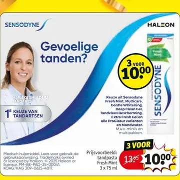 Aanbieding: Sensodyne tandpasta