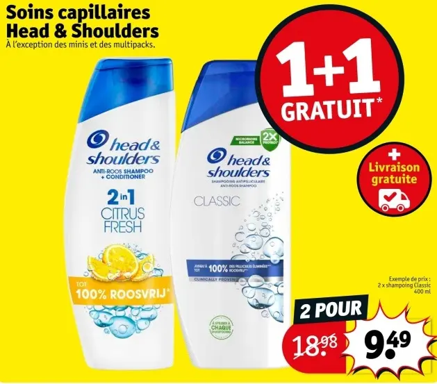 Offre: Soins capillaires Head & Shoulders