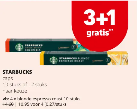 Promotie: Starbucks