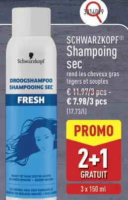 Offre: Shampoing sec