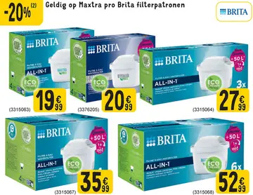 Aanbieding: Maxtra pro Brita filterpatronen