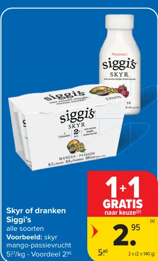 Promotie: Skyr of dranken