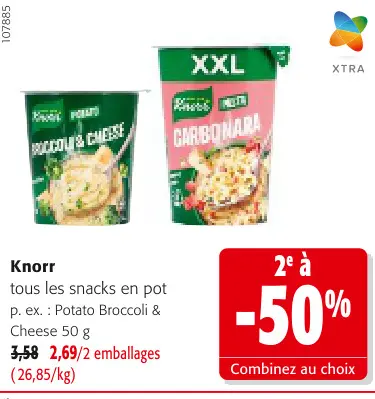 Offre: Knorr snacks en pot