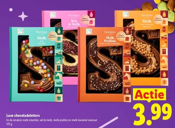 Aanbieding: Luxe chocoladeletters