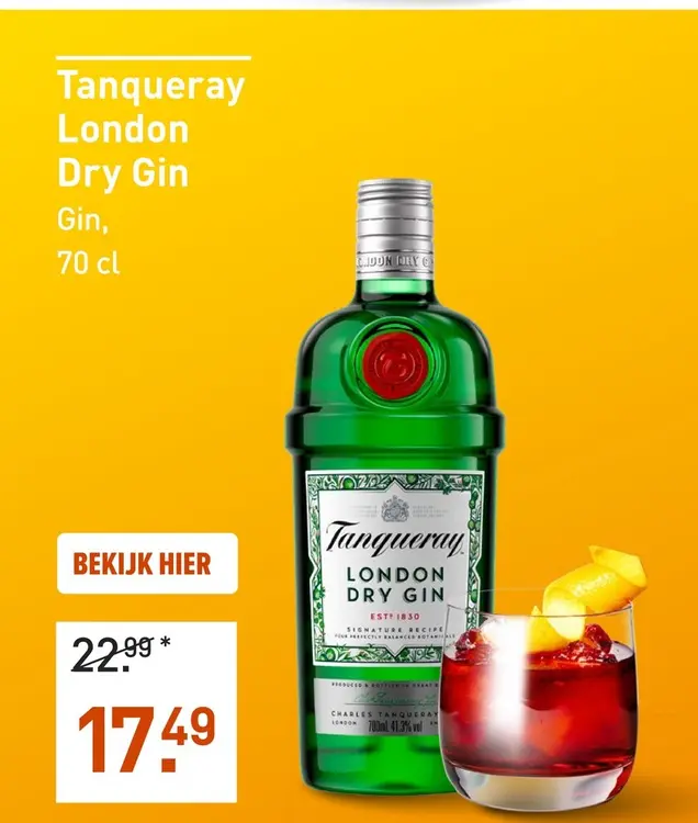 Aanbieding: Tanqueray London Dry Gin