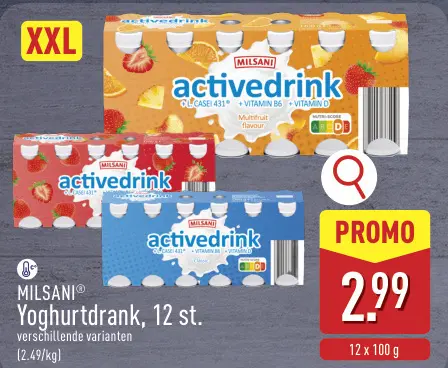 Promotie: Yoghurtdrank
