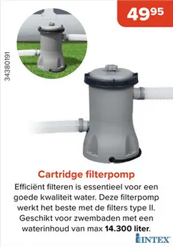 Aanbieding: Cartridge filterpomp