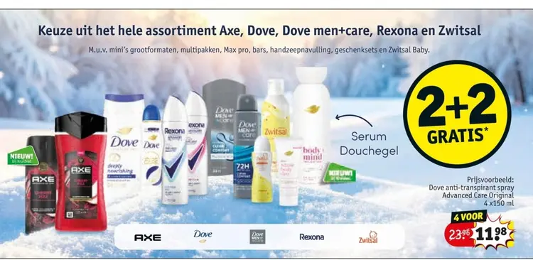 Aanbieding: Dove anti-transpirant spray Advanced Care Ori