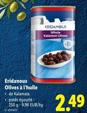 Offre: Olives à l'huile