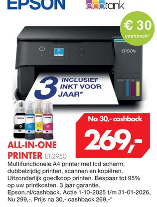 Aanbieding: All-in-one printer et-2950