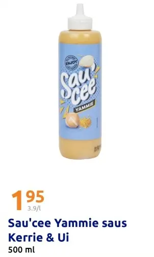 Promotie: Sau'cee Yammie saus Kerrie & Ui