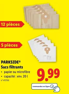 Offre: Sacs aspirateur