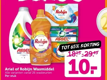 Aanbieding: Ariel of Robijn Wasmiddel