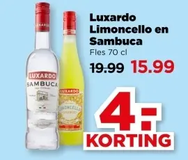 Aanbieding: Limoncello en Sambuca