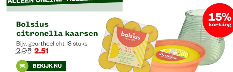 Aanbieding: citronella kaarsen