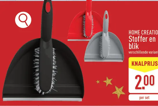 Promotie: Stoffer en blik