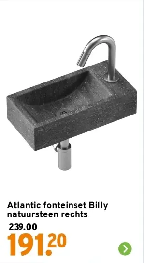 Aanbieding: Atlantic fonteinset Billy
