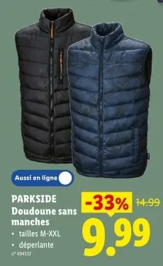 Offre: Doudoune sans manches