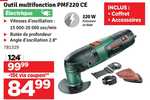 Offre: Outil multifonction PMF220 CE