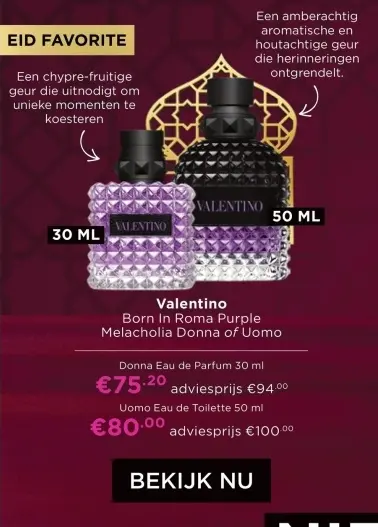 Aanbieding: Born In Roma Purple Melacholia Donna of Uomo