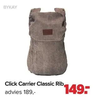 Aanbieding: Click Carrier Classic Rib