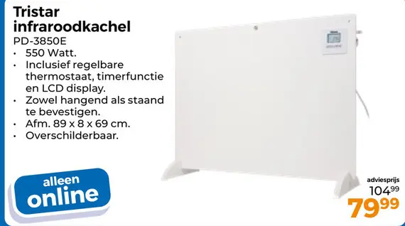 Aanbieding: infraroodkachel