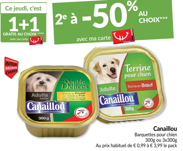 Offre: Canaillou Barquettes pour chien
