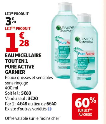 Promotie: Eau micellaire tout en 1 pure active